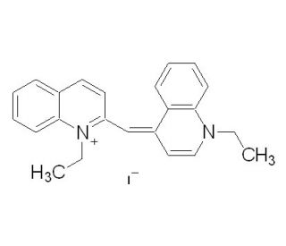 1,1&prime;-Diethyl-2,4&prime;-cyanine iodide (CAS 634-21-9) - chemical structure image