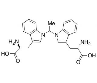 1,1&prime;-Ethylidenebis[L-tryptophan] (CAS 132685-02-0) - chemical structure image