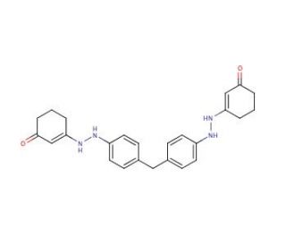 1,1&prime;-(Methylenedi-4,1-phenylene)bis-(3-cyclohexenone)hydrazine - chemical structure image