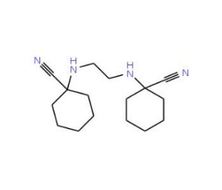 1-({2-[(1-cyanocyclohexyl)amino]ethyl}amino)cyclohexanecarbonitrile (CAS 32746-33-1) - chemical structure image