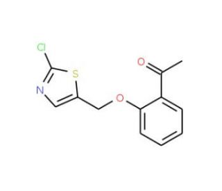 1-{2-[(2-Chloro-1,3-thiazol-5-yl)methoxy]phenyl}-1-ethanone - chemical structure image