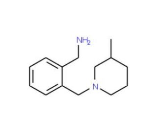 1-{2-[(3-methylpiperidin-1-yl)methyl]phenyl}methanamine - chemical structure image