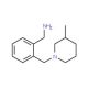 1-{2-[(3-methylpiperidin-1-yl)methyl]phenyl}methanamine - chemical structure image