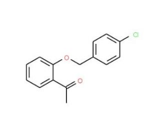 1-(2-[(4-Chlorobenzyl)oxy]phenyl)-1-ethanone (CAS 79615-80-8) - chemical structure image