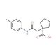 1-{2-[(4-methylphenyl)amino]-2-oxoethyl}cyclopentanecarboxylic acid - chemical structure image