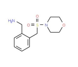 1-{2-[(morpholin-4-ylsulfonyl)methyl]phenyl}methanamine (CAS 923213-31-4) - chemical structure image