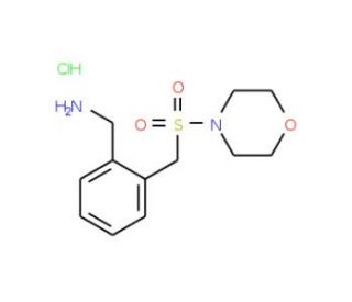 1-{2-[(morpholin-4-ylsulfonyl)methyl]phenyl}methanamine hydrochloride - chemical structure image