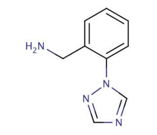 1-[2-(1H-1,2,4-triazol-1-yl)phenyl]methanamine hydrochloride (CAS 449756-97-2) - chemical structure image