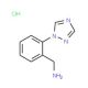 1-[2-(1H-1,2,4-Triazol-1-yl)phenyl]methanaminehydrochloride - chemical structure image