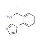1-[2-(1H-imidazol-1-yl)phenyl]ethanamine - chemical structure image