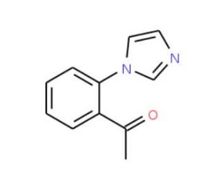 1-[2-(1H-imidazol-1-yl)phenyl]ethanone (CAS 20513-61-5) - chemical structure image