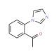 1-[2-(1H-imidazol-1-yl)phenyl]ethanone (CAS 20513-61-5) - chemical structure image