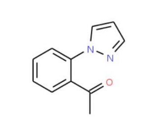 1-[2-(1H-pyrazol-1-yl)phenyl]ethan-1-one - chemical structure image
