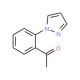 1-[2-(1H-pyrazol-1-yl)phenyl]ethan-1-one - chemical structure image