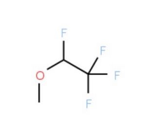 1,2,2,2-Tetrafluoroethyl methyl ether (CAS 50285-05-7) - chemical structure image