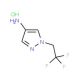 1-(2,2,2-Trifluoro-ethyl)-1H-pyrazol-4-ylamine hydrochloride (CAS 1185177-94-9) - chemical structure image