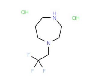 1-(2,2,2-trifluoroethyl)-1,4-diazepane dihydrochloride - chemical structure image