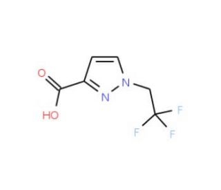 1-(2,2,2-Trifluoroethyl)-1H-pyrazole-3-carboxylic acid - chemical structure image