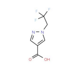 1-(2,2,2-Trifluoroethyl)-1H-pyrazole-4-carboxylic acid - chemical structure image