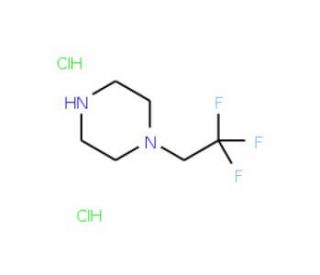 1-(2,2,2-Trifluoroethyl)piperazine dihydrochloride (CAS 13349-91-2) - chemical structure image