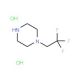 1-(2,2,2-Trifluoroethyl)piperazine dihydrochloride (CAS 13349-91-2) - chemical structure image