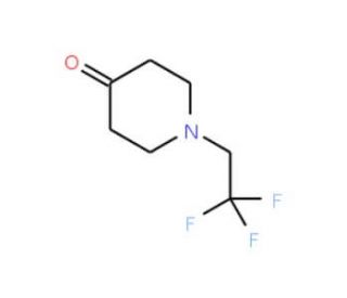 1-(2,2,2-trifluoroethyl)piperidin-4-one (CAS 81363-14-6) - chemical structure image