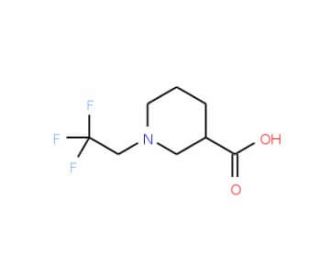 1-(2,2,2-trifluoroethyl)piperidine-3-carboxylic acid - chemical structure image