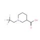 1-(2,2,2-trifluoroethyl)piperidine-3-carboxylic acid - chemical structure image