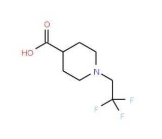 1-(2,2,2-trifluoroethyl)piperidine-4-carboxylic acid - chemical structure image