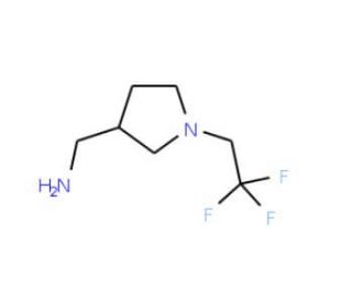 [1-(2,2,2-trifluoroethyl)pyrrolidin-3-yl]methanamine - chemical structure image