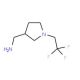 [1-(2,2,2-trifluoroethyl)pyrrolidin-3-yl]methanamine - chemical structure image