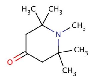 1,2,2,6,6-Pentamethyl-4-piperidone (CAS 5554-54-1) - chemical structure image