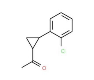 1-[2-(2-chlorophenyl)cyclopropyl]ethan-1-one - chemical structure image