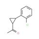 1-[2-(2-chlorophenyl)cyclopropyl]ethan-1-one - chemical structure image