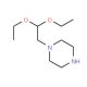 1-(2,2-diethoxyethyl)piperazine (CAS 82516-06-1) - chemical structure image