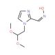 1-(2,2-dimethoxyethyl)-1H-imidazole-2-carbaldehyde oxime - chemical structure image