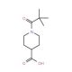 1-(2,2-Dimethylpropanoyl)piperidine-4-carboxylic acid - chemical structure image