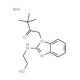 1-[2-(2-Hydroxyethylamino)-benzoimidazol-1-yl]-3,3-dimethyl-butan-2-one hydrobromide - chemical structure image