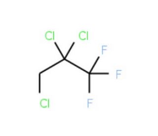 1,2,2-Trichloro-3,3,3-trifluoropropane (CAS 7125-83-9) - chemical structure image