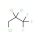 1,2,2-Trichloro-3,3,3-trifluoropropane (CAS 7125-83-9) - chemical structure image