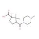 1,2,2-Trimethyl-3-(4-methyl-piperazine-1-carbonyl)-cyclopentanecarboxylic acid - chemical structure image