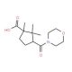 1,2,2-Trimethyl-3-(morpholine-4-carbonyl)-cyclopentanecarboxylic acid - chemical structure image