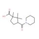 1,2,2-Trimethyl-3-(piperidine-1-carbonyl)-cyclopentanecarboxylic acid - chemical structure image