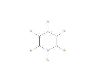 1,2,3,4,5,6-HEXABROMOCYCLOHEXANE (CAS 1837-91-8) - chemical structure image