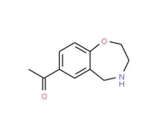 1-(2,3,4,5-tetrahydro-1,4-benzoxazepin-7-yl)ethanol - chemical structure image