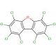 1,2,3,4,6,7,8,9-Octachlorodibenzofuran (CAS 39001-02-0) - chemical structure image