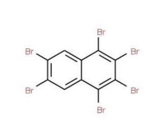 1,2,3,4,6,7-Hexabromonaphthalene (CAS 75625-24-0) - chemical structure image