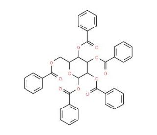 1,2,3,4,6-Penta-O-benzoyl-a-D-galactose (CAS 41545-55-5) - chemical structure image