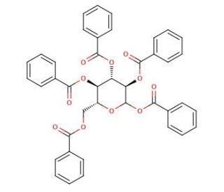 1,2,3,4,6-Penta-O-benzoyl-D-glucopyranoside - chemical structure image