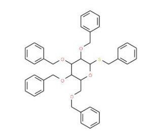 1,2,3,4,6-Penta-O-benzyl-b-D-thiogalactopyranoside (CAS 210358-01-3) - chemical structure image